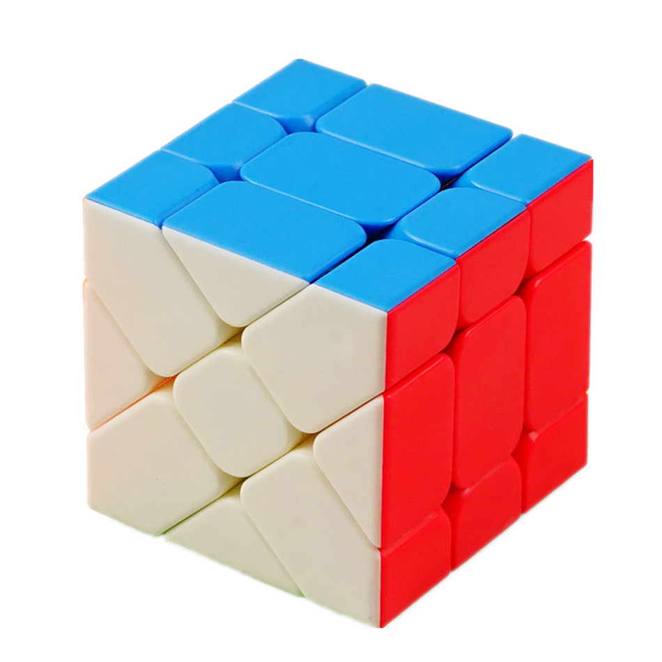 Moyu Meilong Windmolen As Fisher Magic Cube 3X3X3 Mfjs 3X3 Kind Puzzel Kinderen: Rood