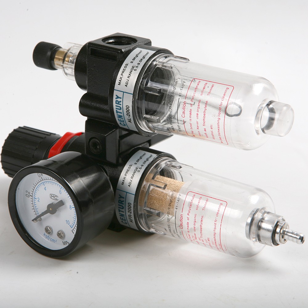 AFC-2000 1/4" BSPP Pneumatic Air Filter Regulator Lubricator Combinations Oil Separator In Stock
