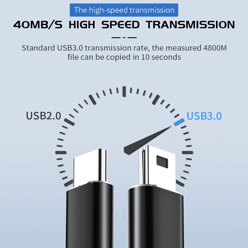 USB C to Mini USB Cable USB Mini-B Adapter Connector For Thunderbolt 3 PC Computer Laptop Player Digital Camera Mini USB Cord