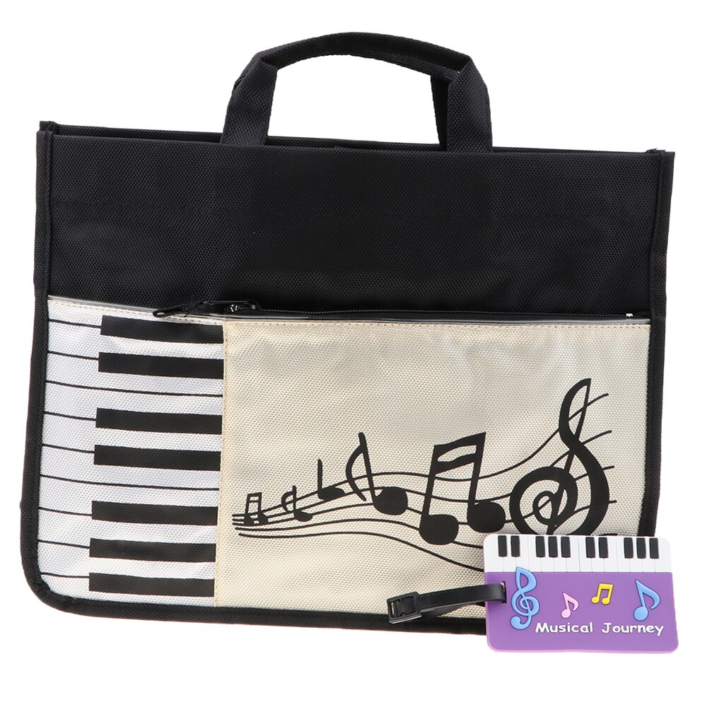 Durable Music Note Satchel Tote Bag Bag Handbag For Students