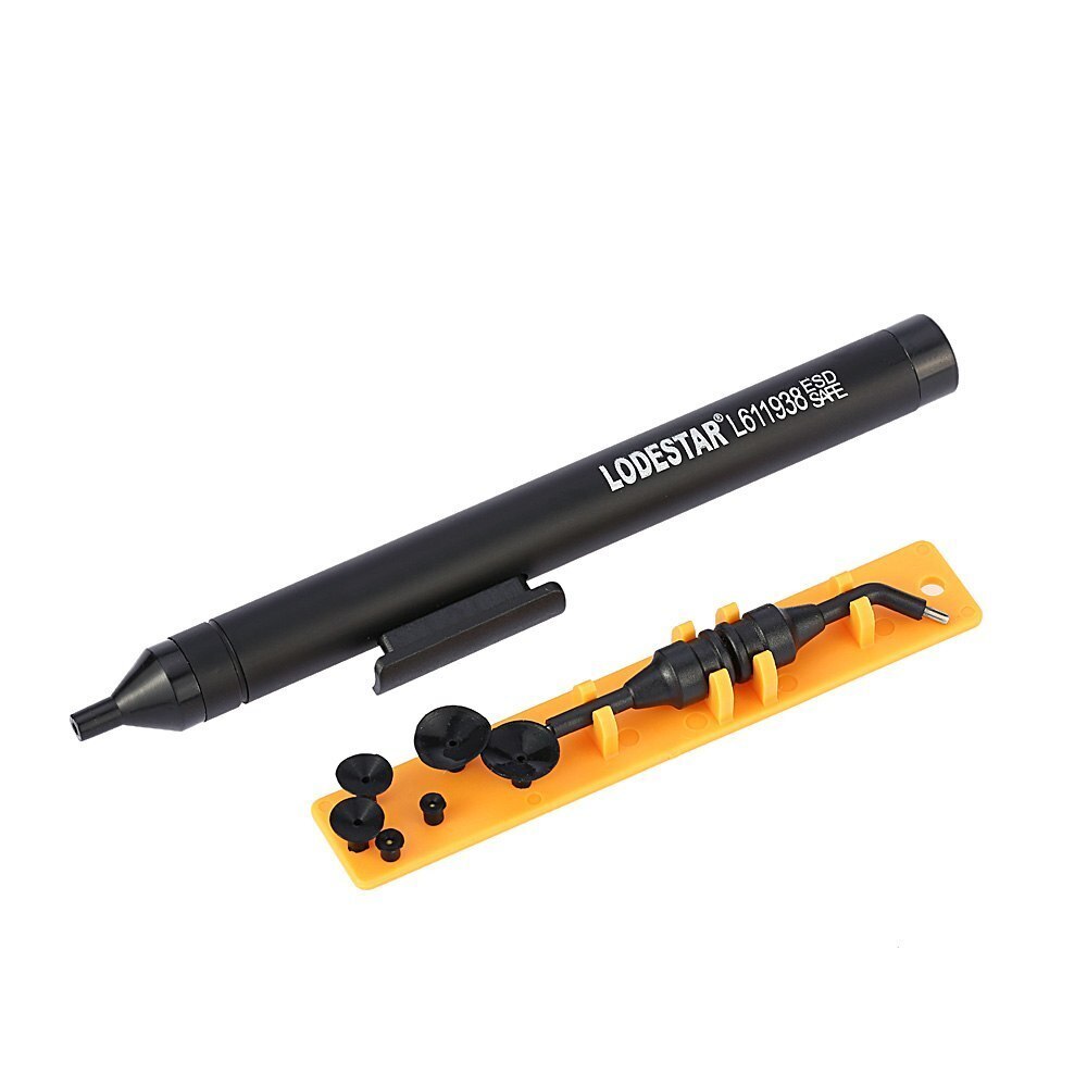 Manual Vacuum Suction Pen Soldering Sucking Pickup Tool 6 Suckers 2 Suction Tips for IC SMD Soldering Accessories