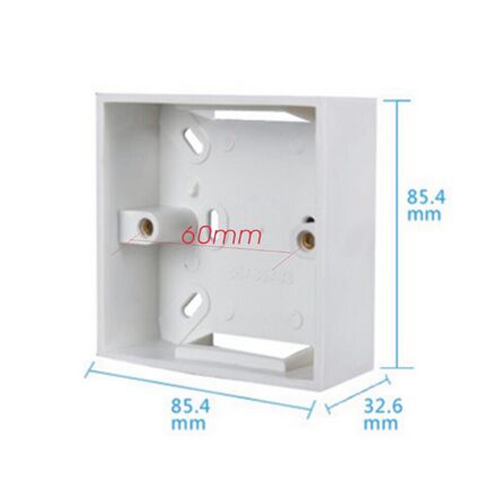 10 pcs/lot interrupteur PVC 86X86mm plaque murale boîte plaque arrière boîte panneau mural extérieur