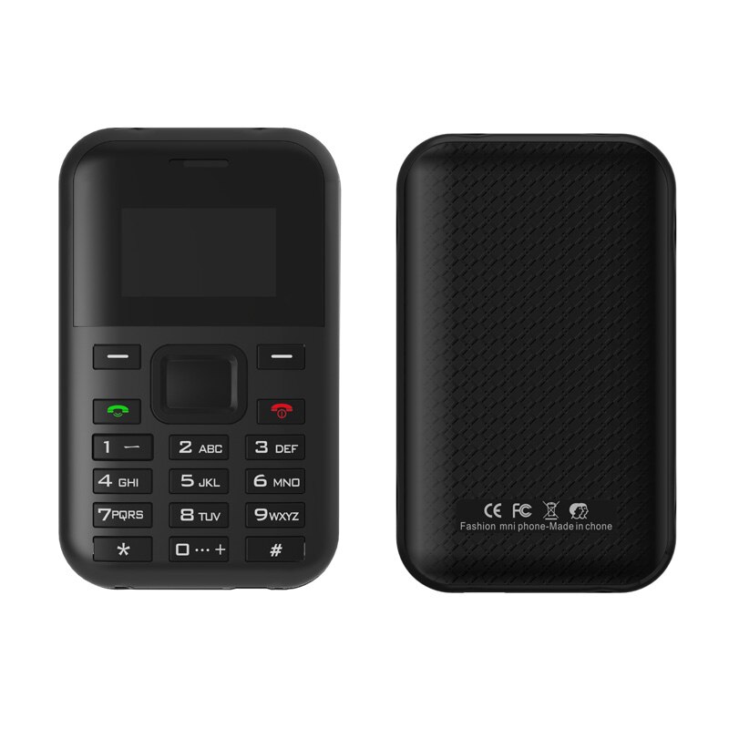 Original AEKU C8 MP3 Player Multi Language PK AEKU E1 M5 C6 500mAh Battery Long Standby Card Phone One Key Fast Dial: Standard Phone / Black