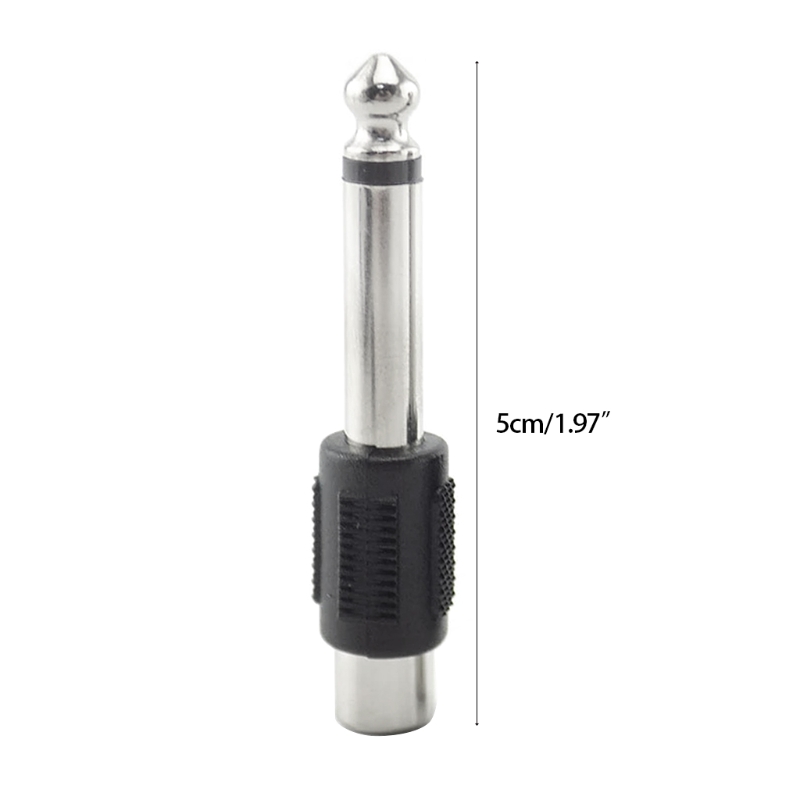 1/4in 6.35mm Stekker naar RCA Vrouwelijke Luidspreker Connector RCA Plug Adapter naar Stereo 6.3 MM Stekker Microfoon