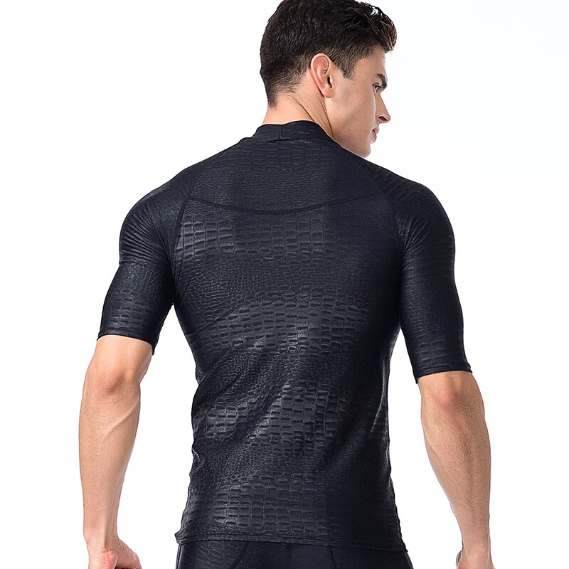 Men Sharkskin Lycra Snorkeling Wet Suits Tops Long/Short Sleeve Anti-UV Swimming Surfing Scuba Diving Snorkeling Wet Suits