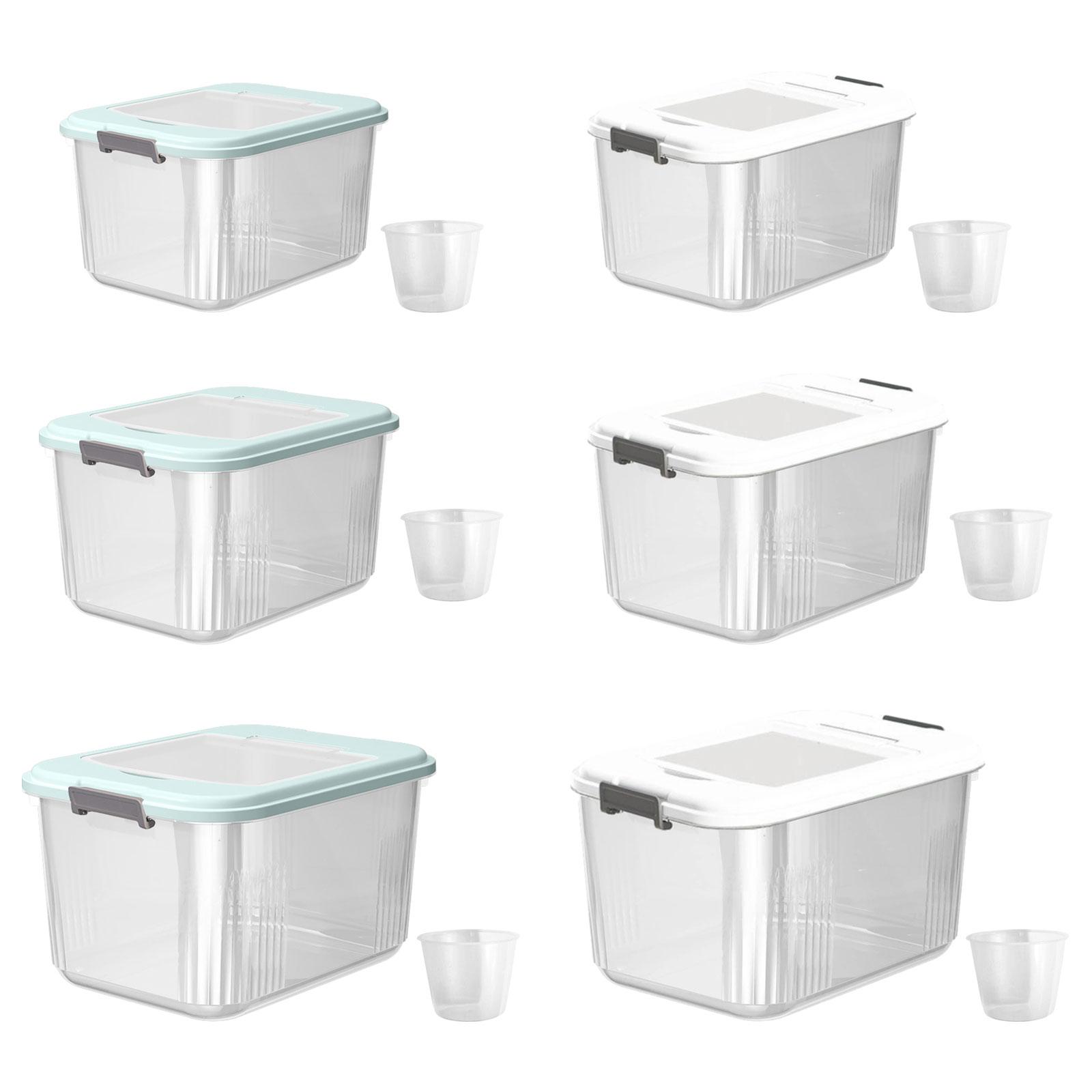 Grain Rice Storage Container Kitchen Organization Rice and Grain Storage Pantry Store for Flour Nuts Dry Food Cereal Rice