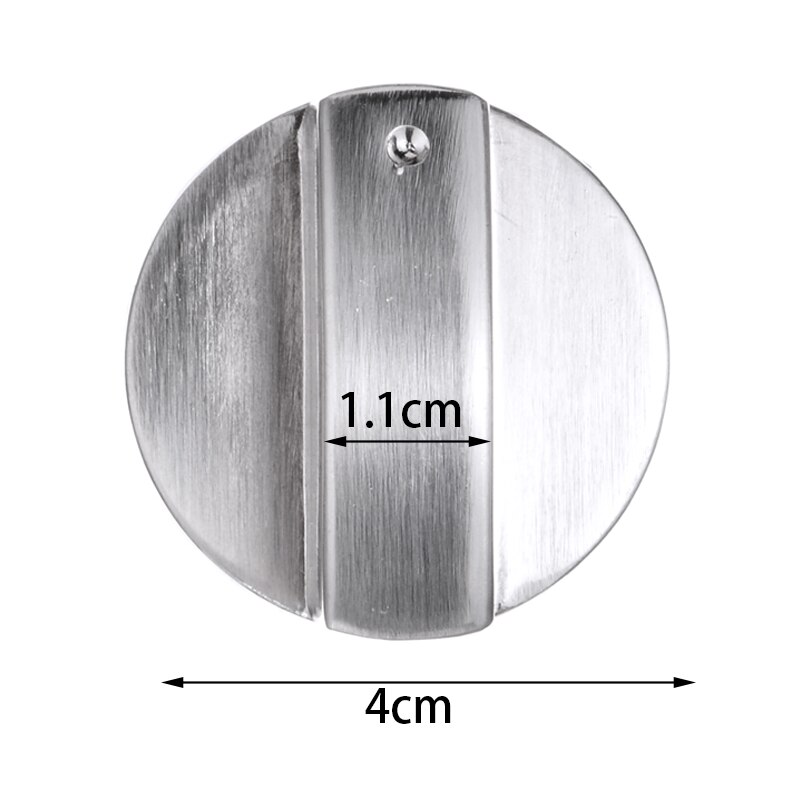 4 Stuks 6Mm/8Mm Gasfornuis Knoppen Metal Zilveren Gasfornuis Knoppen Adapters Oven Schakelaar Keuken Onderdelen vervangingen
