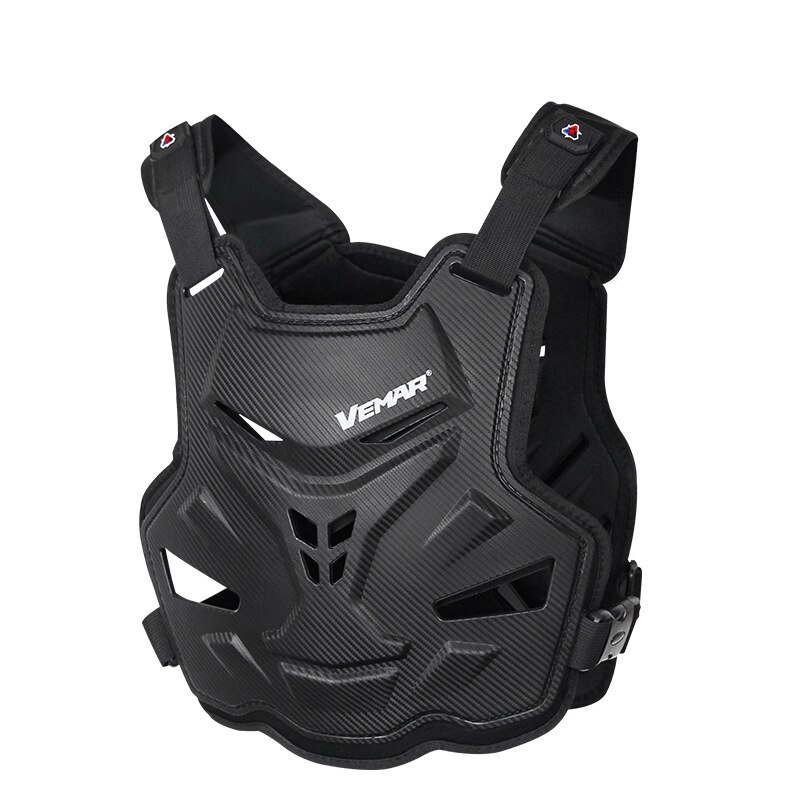 Motorcycle Body Armor Adults Moto Chest Back Protector Racing Riding Motocross Jacket Vest Protective Gear Motorcycle Protection: S-189-Black Vest