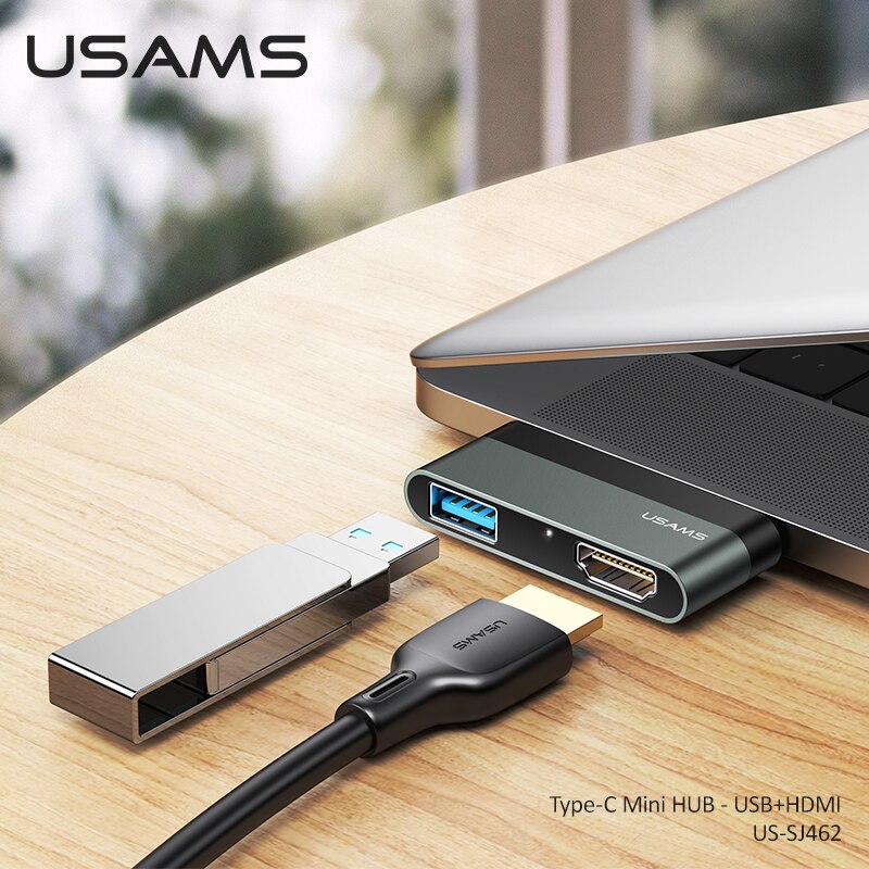 Usams type c kabel mini hub usb 3.0 2.0 hub multi usb splitter adapter til ipad pro bærbar telefon pc usb hub expander høj hastighed