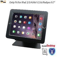 Di sicurezza di supporto da tavolo per iPad 2/3/4 air1 2 Pro 9.7 tablet con il supporto di blocco cremagliera di esposizione staffa di montaggio sul tavolo anti-furto