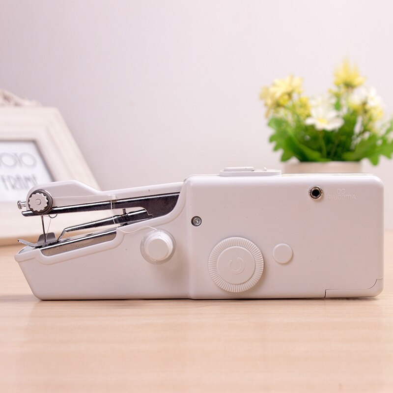 Mini Hand Sewing Machine Portable Quick Handy Stitch Sew Needlework Cordless Clothes Fabrics Household Electric Sewing Machine