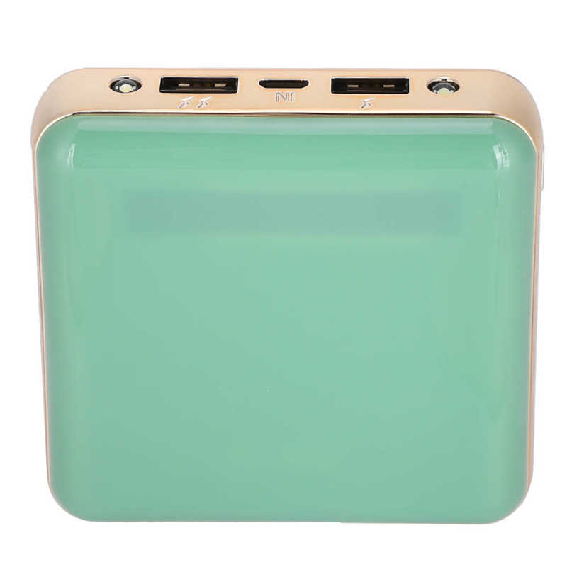 Power Supply Portable Large Capacity Power Bank LED Digital Display Green for Office Home Travel