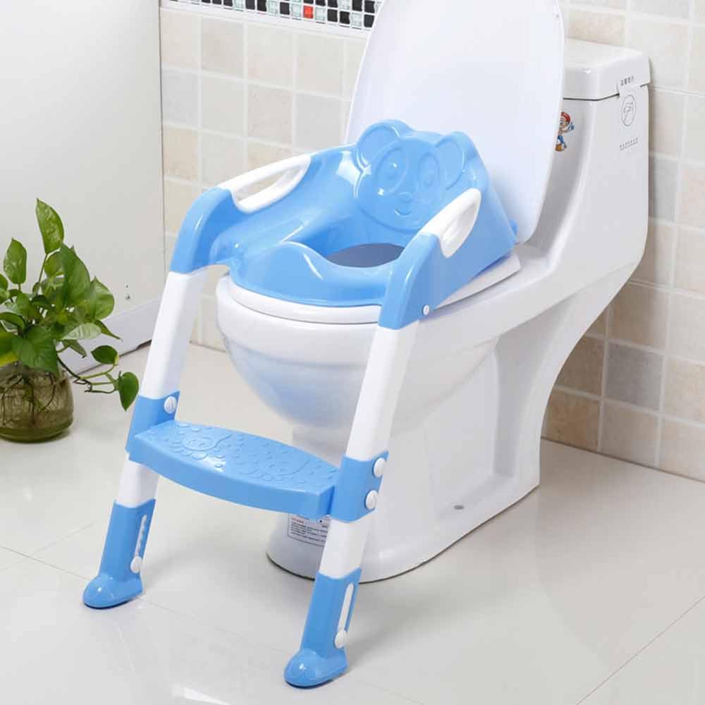 Praktisk baby toalett pottesikkert sete jenter gutter toalett treningstrener med armlener behagelig toalettsete for små barn: E1
