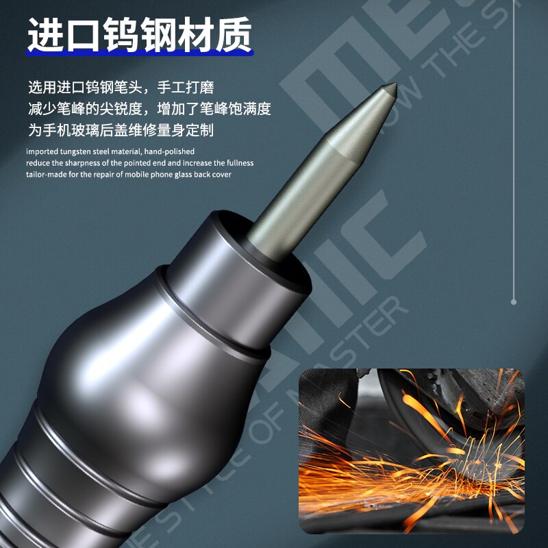 Mechanic Blasting Pen For Demolition Mobile Phone Repair Glass Back Cover Back Shell Diamond Pen Breaking Breaking Tool