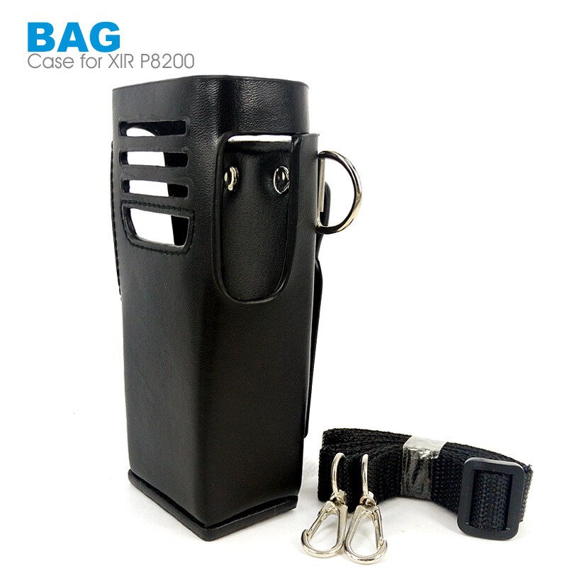 Lederen Beschermhoes Bag Case voor Motorola XIR P8200 P8208 P6500 P6200 GP328D Walkie Talkie Walkie Talkie