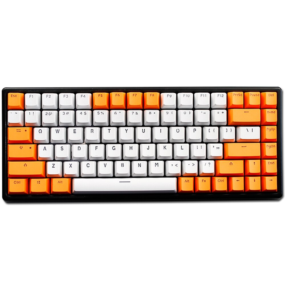 Royal Kludge RK84/RK857/Ajazz MX Mechanical Keyboard PBT Keycaps Translucent Double-Shot Molding 84 Kyes Gamer Keyboard Keycap: 7