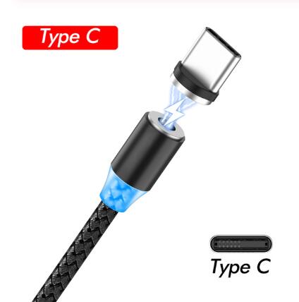 1m Cable USB magnético para Mercedes W203 W204 W205 W211 Benz Cadillac ATS SRX CTS para Lexus RX RX300: Black For Type C