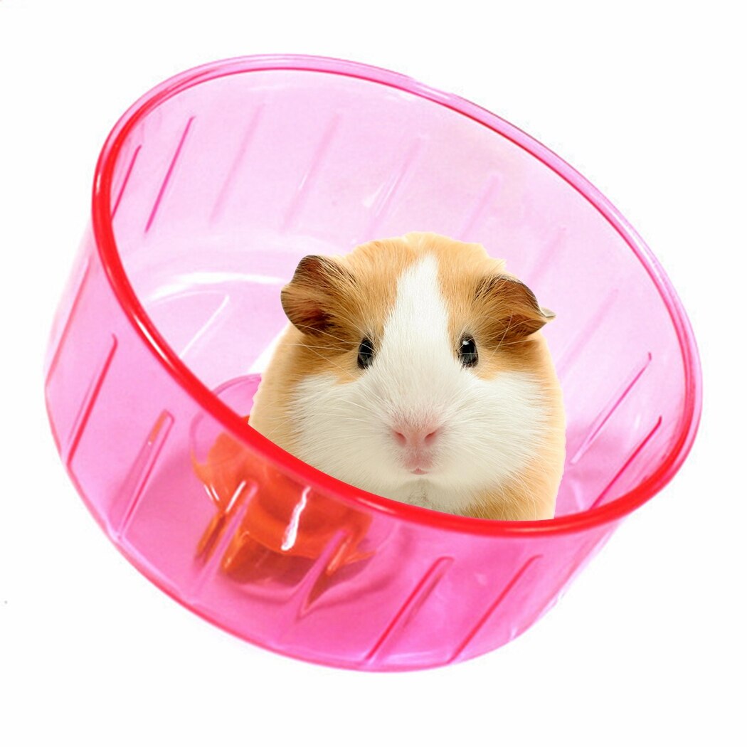 Plastic Hamster Wiel Stille Loopwiel Oefening Wiel Voor Kleine Animal Training Speelgoed Hamster Kooi Accessoires