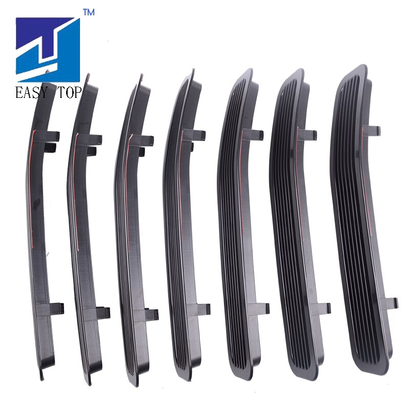 Black Clip in Front Grill Mesh Grille Insert Kit for 1996-2007 Jeep TJ Wrangler Accessories