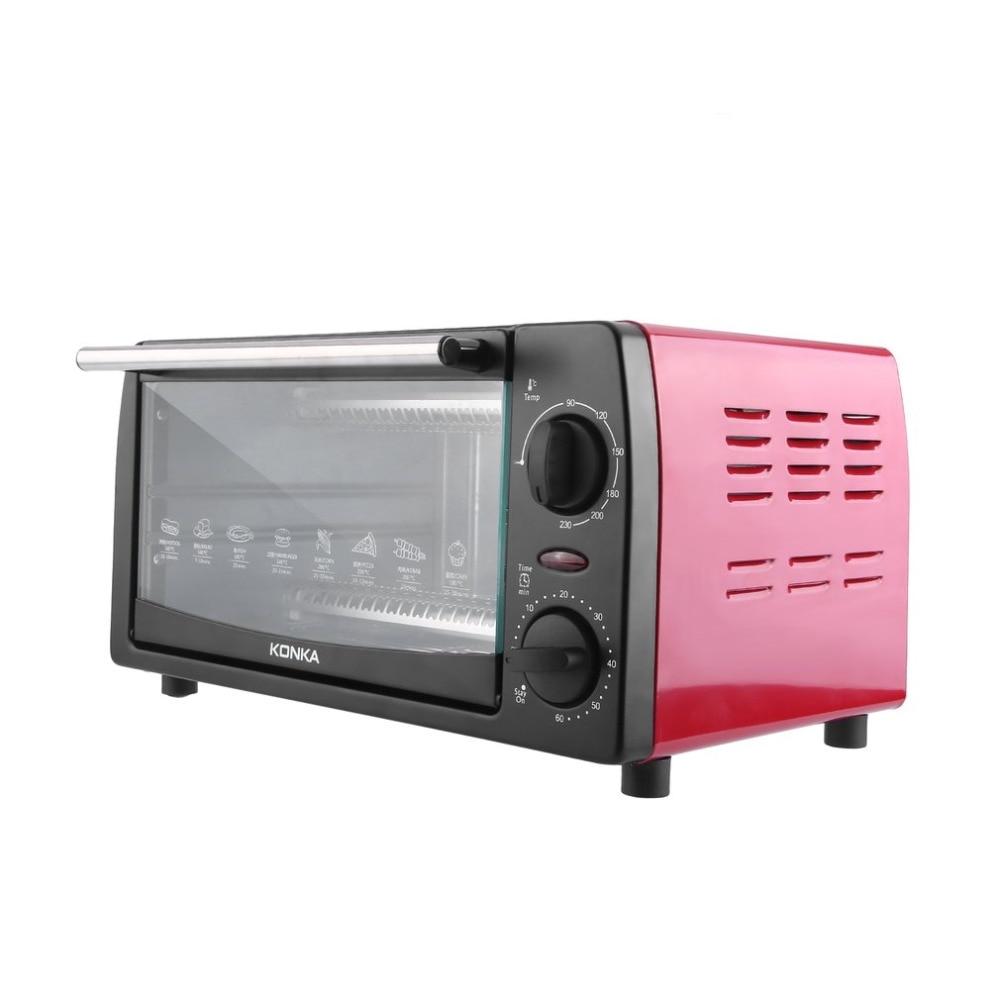 Mini horno eléctrico de latón empotrado KONKA 12L, horno eléctrico de rango, electrodomésticos integrados para Cocina