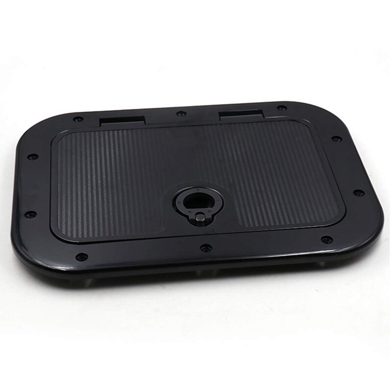BLASHRD 3X Couvercle D'Accès pour Plaque de Pont Marine Tirez sur la Trappe D'Inspection avec Verrou pour Canoë-Kayak de Bateau, 14,96 x 11,02 Pouces / 380 x 280 mm - Noir BLASHRD 3X Couvercle D'Accès pour Plaque de Pont Marine Tirez sur la Trappe D'Inspection avec Verrou pour Canoë-Kayak de Bateau, 14,96 x 11,02 Pouces / 380 x 280 mm - Noir