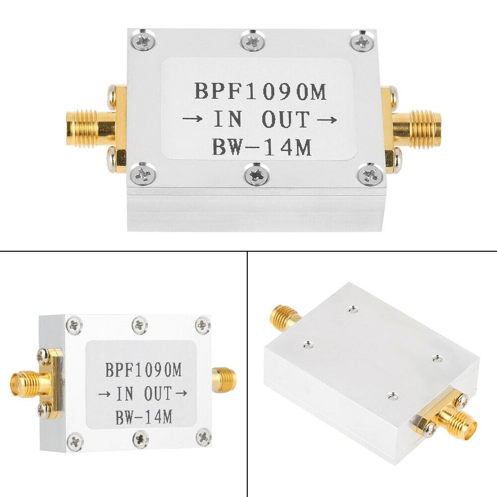 Filtre passe-bande 1090 mhz gtbl, ,1 pièces 1090 bande passante aéronautique ads-b, interface sma 14 mhz, filtre passe-bande