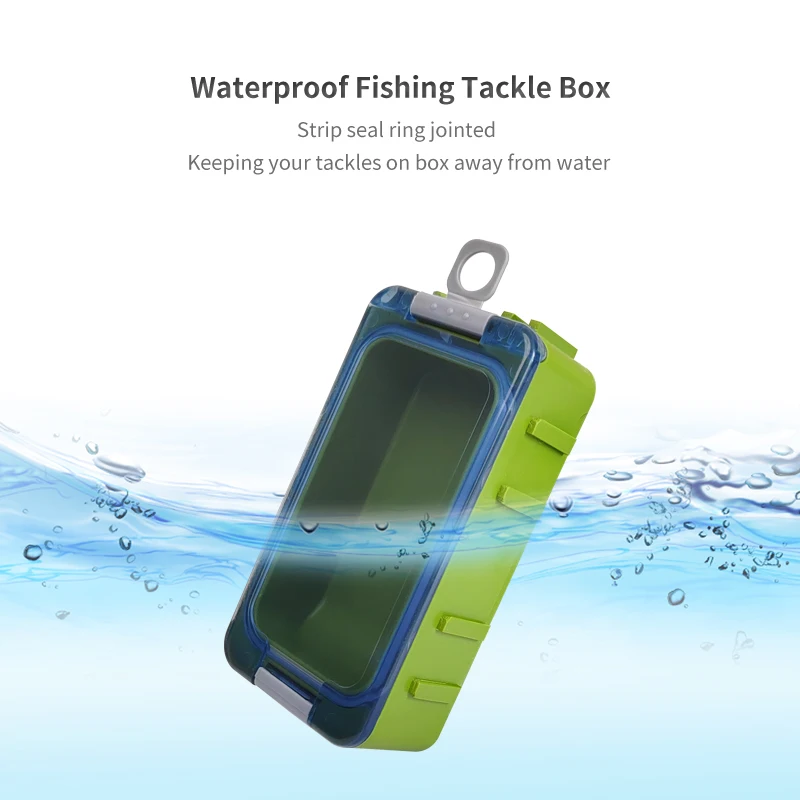 Caja de herramientas que brilla en la oscuridad para pesca, Mini caja de almacenamiento de empalme, accesorios de plástico, contenedor de cebo duro para carpa