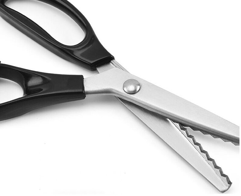 Zig Zag Cut Scissors For Sewing Tailor Dressmaking Scissors Shear Pinking Leather Craft Fabric Cutting Blade Cloth DIY Handmade