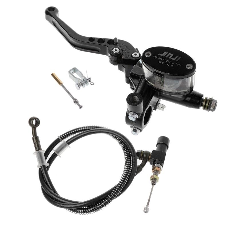 7/8" 22mm Motorcycle CNC Hydraulic Clutch Kit Lever Master Cylinder Knitting Oil Hose 125 ~ 250cc: Black