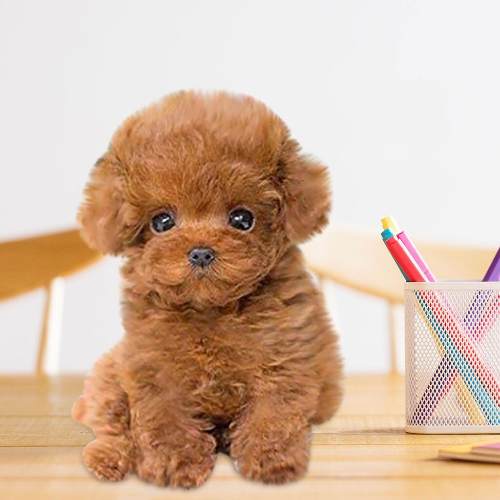1PCS Electric Toy Soft Realistic Teddy Dog Plush Walking Glowing Barking Dog Funny Simulation Moving Plush Stuffed Doll Toys