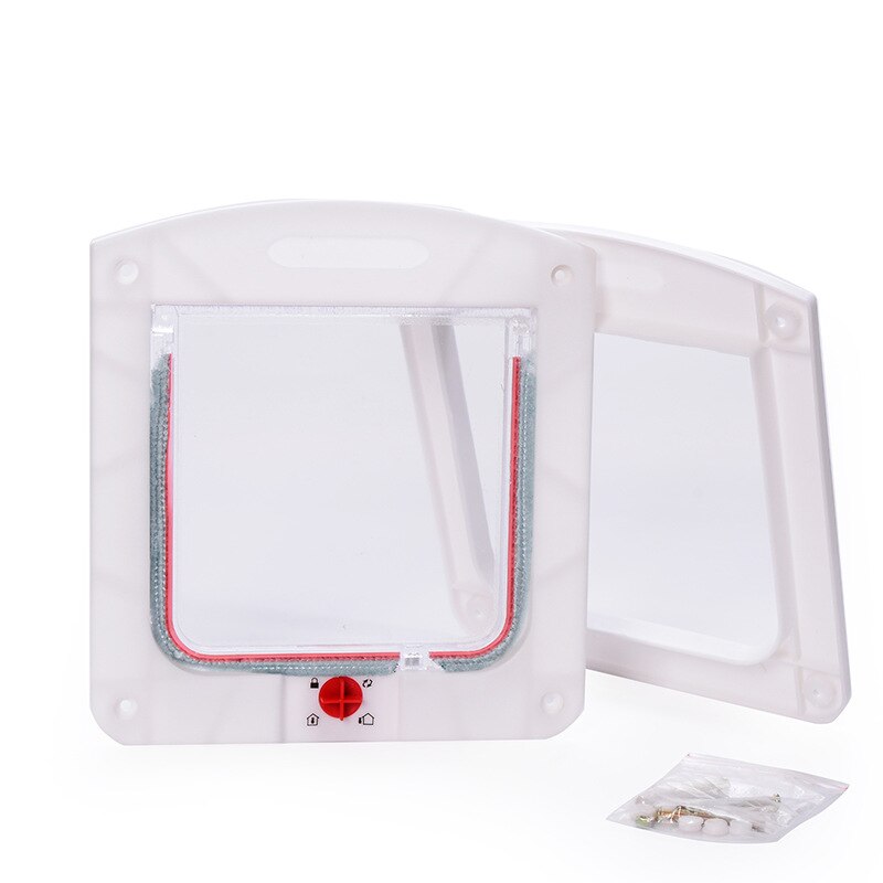 Huisdier Deur Openingen Indoor/Outdoor Honden/Katten Voor Huisdieren Veilig Wit/Koffie PP Plastic