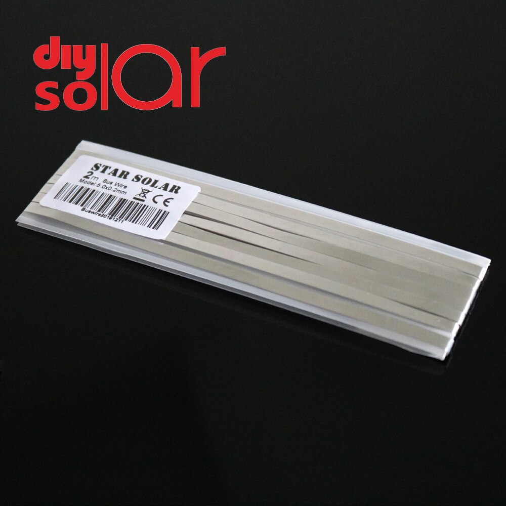 2 20 m DIY Solar Cell Wire Strip Kit Tabbing Wire PV Ribbons Busbar Wire Tape and Bus wire For Solar Panel Solder: Buswire