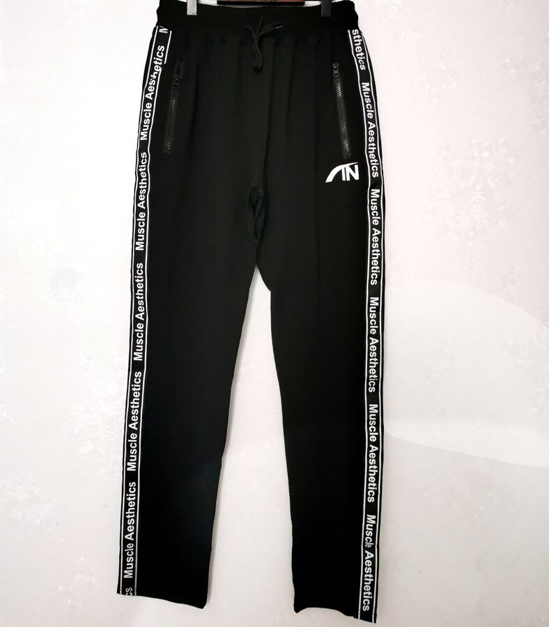 Mannen Joggingbroek Met Rits Zakken Tapered Track Atletische Broek Voor Man Running, Oefening, Workout