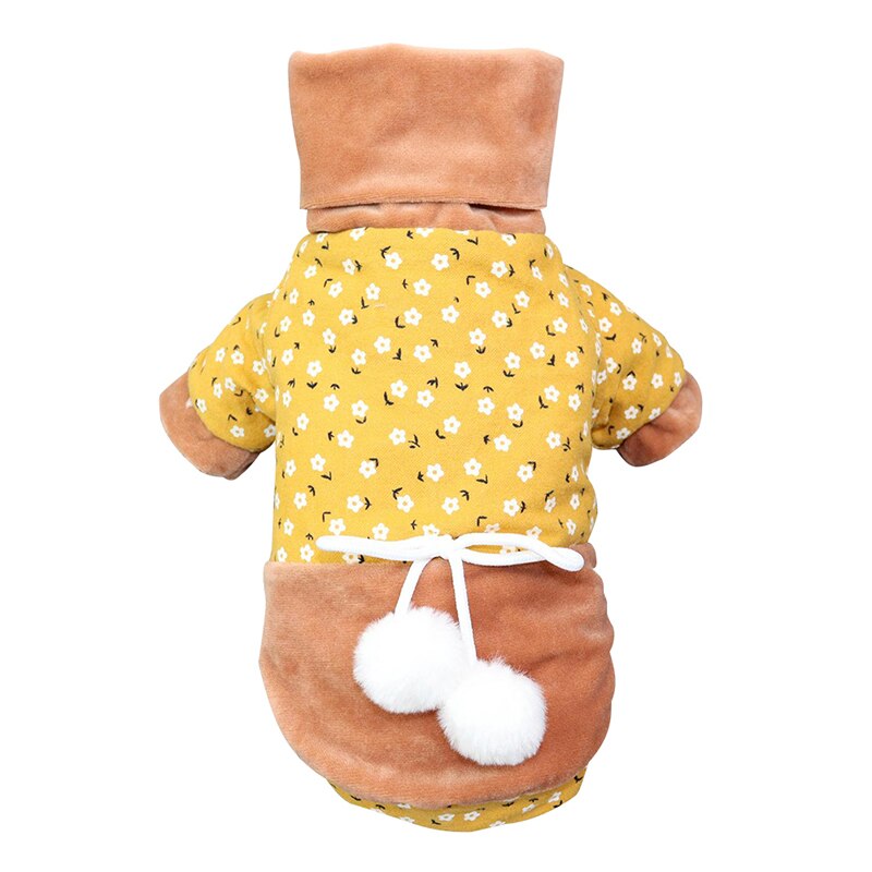 Zachte Fleece Hondentrui Met D-Ring – Warme Hondenjas Voor Kleine Honden En Katten 4-6 Kg, L Maat, Roze/Grijs