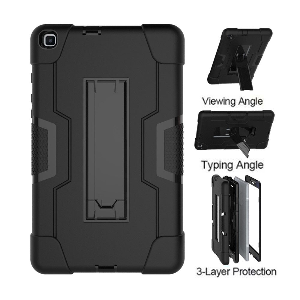 For Samsung Galaxy Tab A 8.0 SM-T290 SM-T295 Tablet Case Shockproof Kids Safe PC Silicon Hybrid Stand Full Body Cover