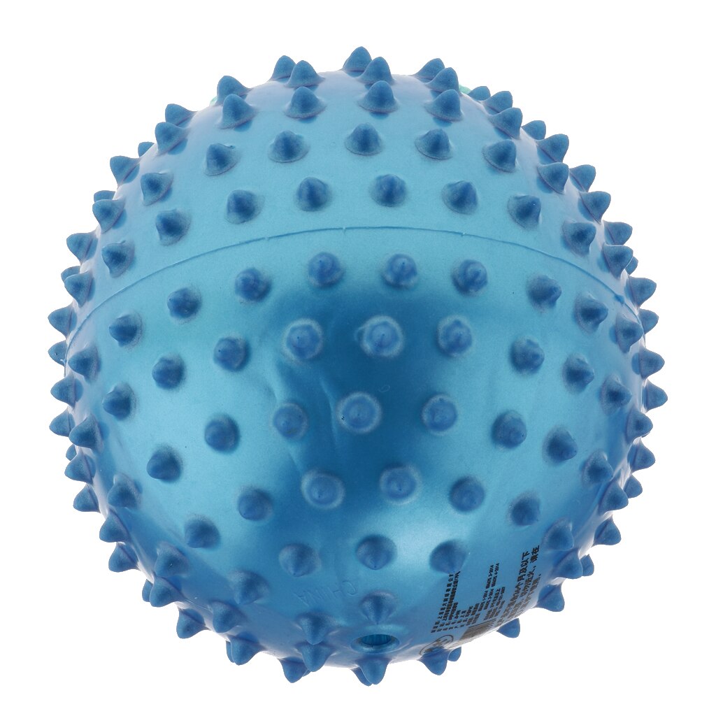 6 tommer oppustet knobby hoppende boldmassage spike sensorisk bold babylegetøj: Blå