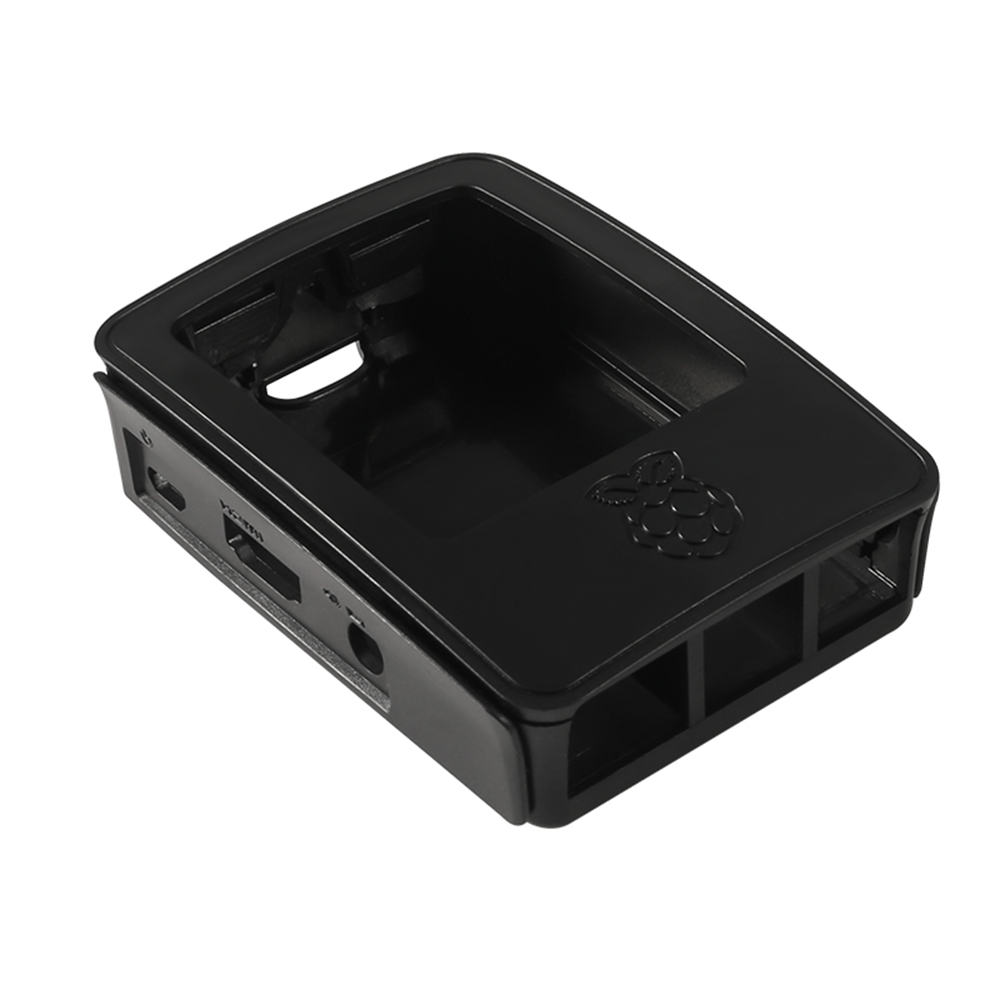 Voor Raspberry Pi 3 4 4B Black Case Officiële Abs Behuizing Raspberry Pi 2 Doos Shell Van De Raspberry Pi foundation + Koelventilator