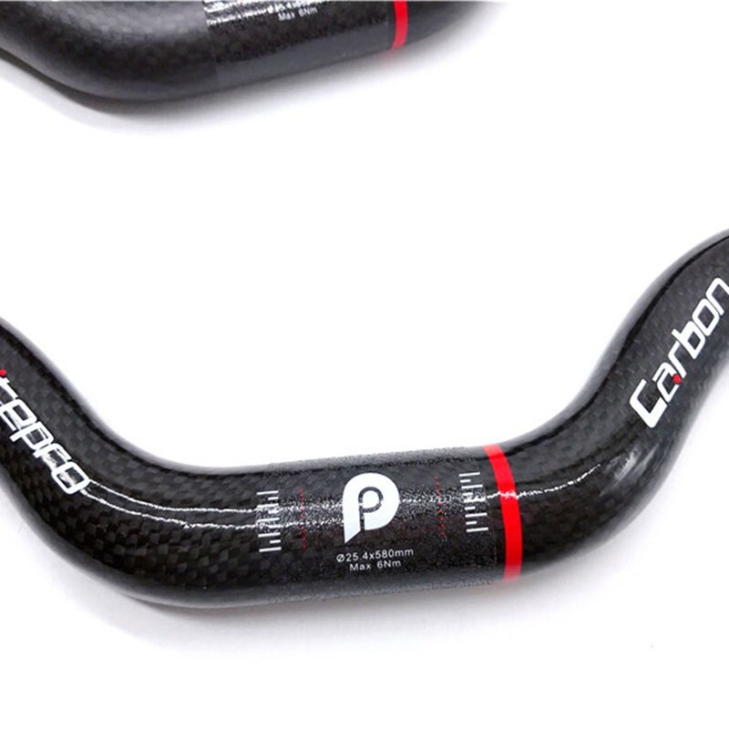 Guidon de vélo pliant ultra-léger en Fiber de carbone guidon de Type M 25.4mm pour Brompton