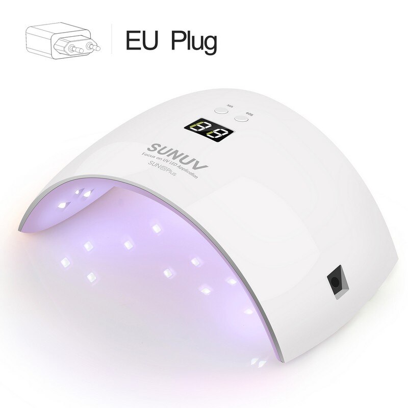 Sunuv SUN9x Plus 36W Nagel Lamp Uv Lamp Nail Dryer Voor Uv Gel Led Gel Nail Machine Infrarood Sensor timer Set: 9xplus pink EU Plug