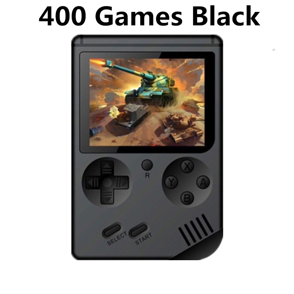 2021 nuovi giochi 500 In 1 MINI Console Video portatile retrò giocatori di giochi portatili ragazzo 8 Bit schermo LCD a colori da 3.0 pollici Gameboy: 400 Black