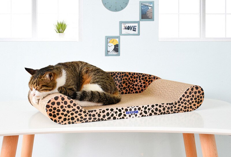 Petshy kattenkrabplank, luxe speelgoed, kattenkrabpaal, kattenpootbeschermer, kattenkrabpaal van karton: Huisdier -610-7
