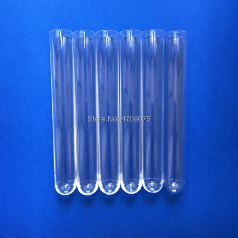100pcs/lot 15x100mm Lab clear plastic test tube Hard polyethyle tube Lab Experiment Favor Tube