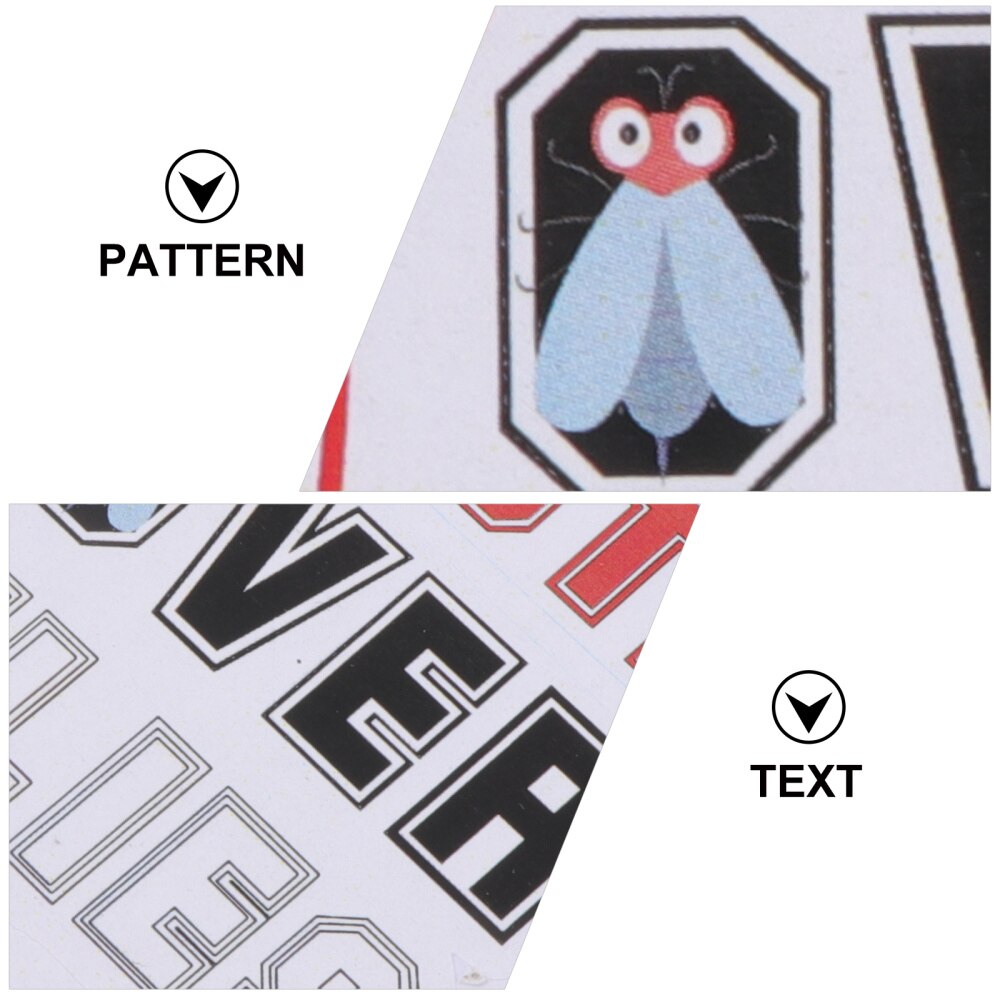 20pcs Self-adhesive Decorative Wall Decor Wall Stickers Slogan Stickers Wall Poster for Decoration