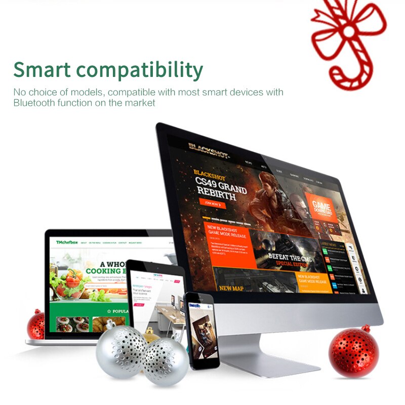 Bluetooth Speaker Portable Wireless Loudspeaker Sound System Stereo Music Surround Outdoor Speaker song speaker Christmas