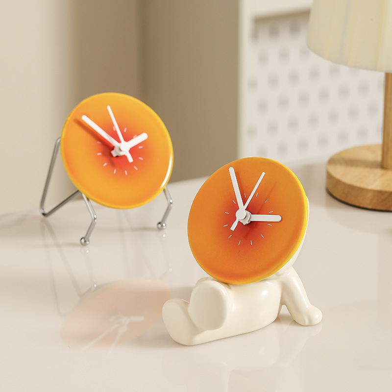 Home Klok Pop Woonkamer Desktop Klok Kalender Decoratieve Decoratie Licht Luxe Eenvoudige En Creatieve Woondecoratie