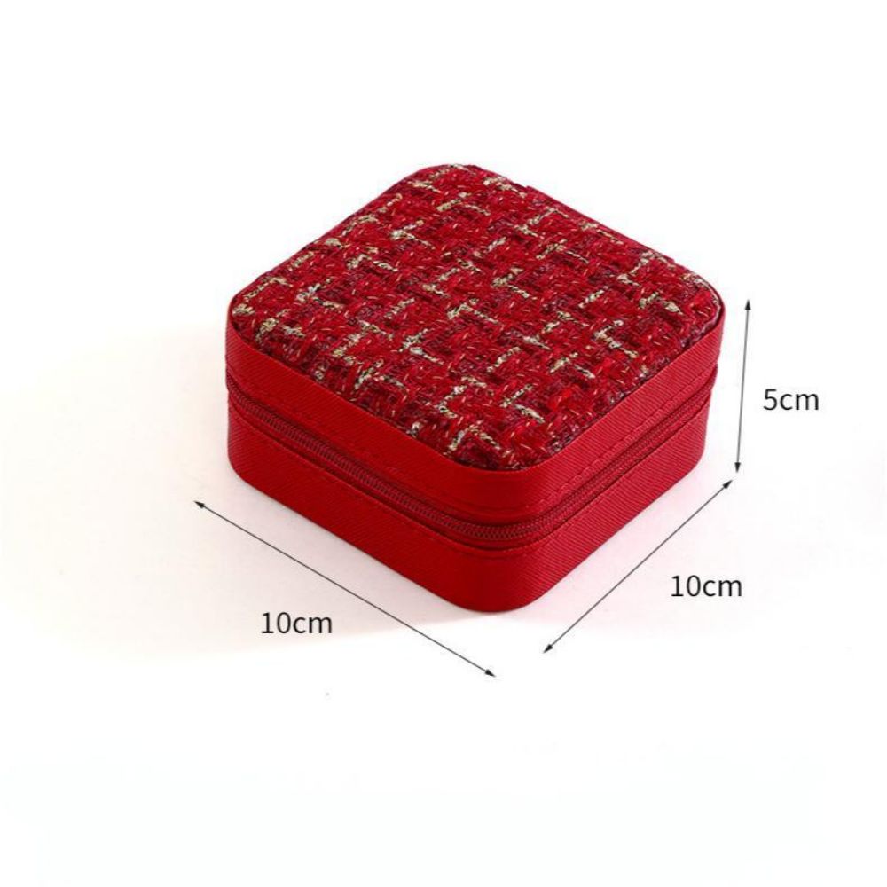 Boîte de rangement de bijoux Portable, boîte de rangement de bijoux de voyage élégante avec Solution à plusieurs compartiments pour femmes