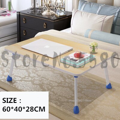 Solid wood Computer Desk Portable Folding Table Laptop Stand Desk Computer Desk Notebook Office Desk Study Table Standing: 1