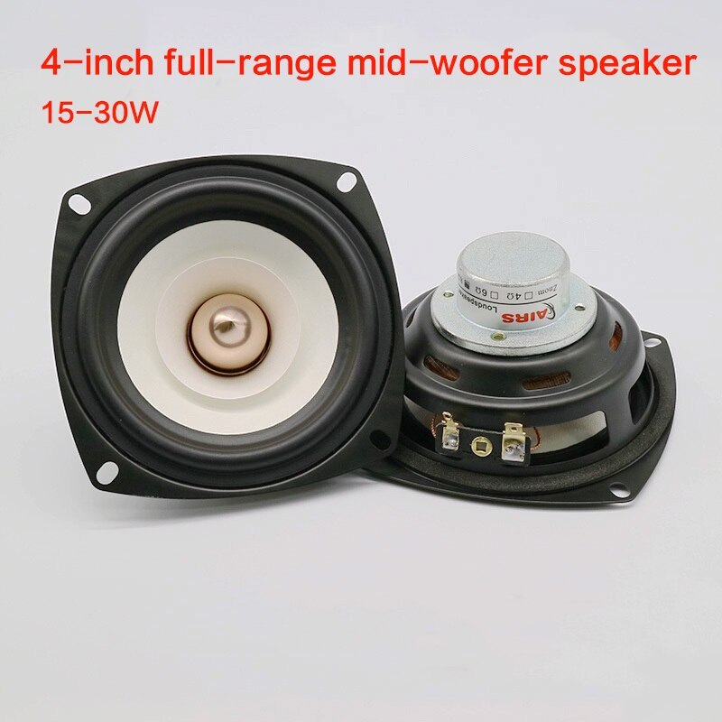 15~30W 4~8ohm 4 Inch Full Frequency Mid-woofer Speaker Aluminum Iron Boron Strong Magnetic Fever Vocal Instrument Speaker