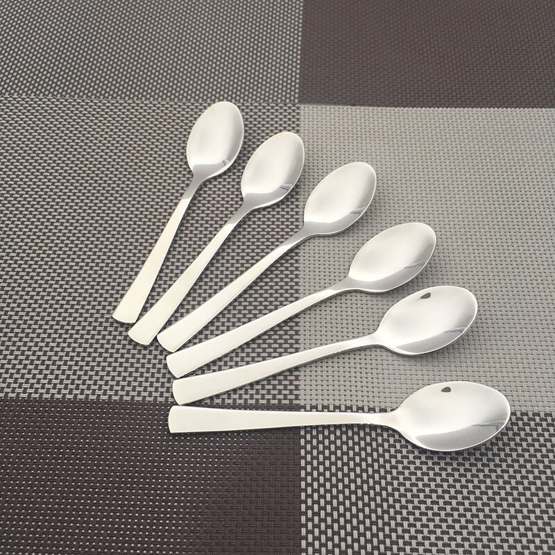 14cm Small Coffee Spoon Stainless Steel Teaspoon Sugar Spoons Mini TeaSpoonMixing Honey Straw Tea Spoon Xmas Restaurant Bar Cutl