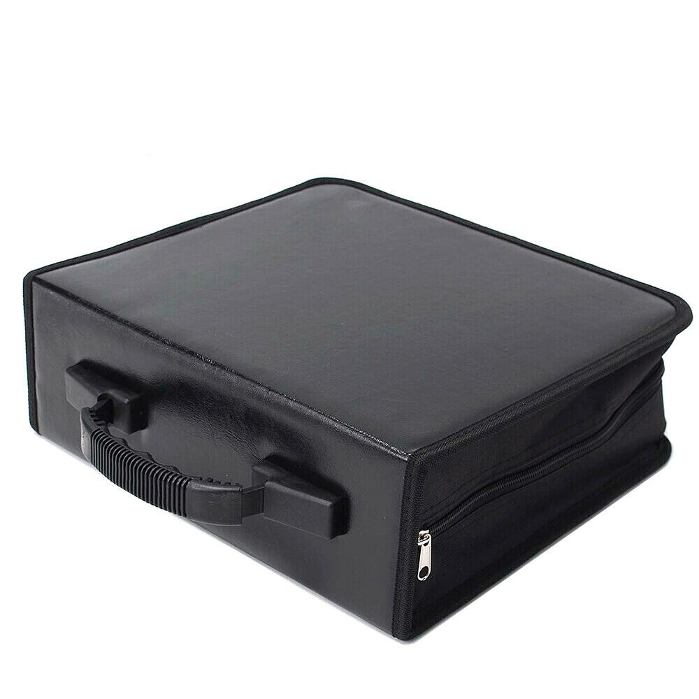 Draagbare 400 Disc Cd Dvd Opbergtas Pu Lederen Portemonnee Houder Geval Box Organizer